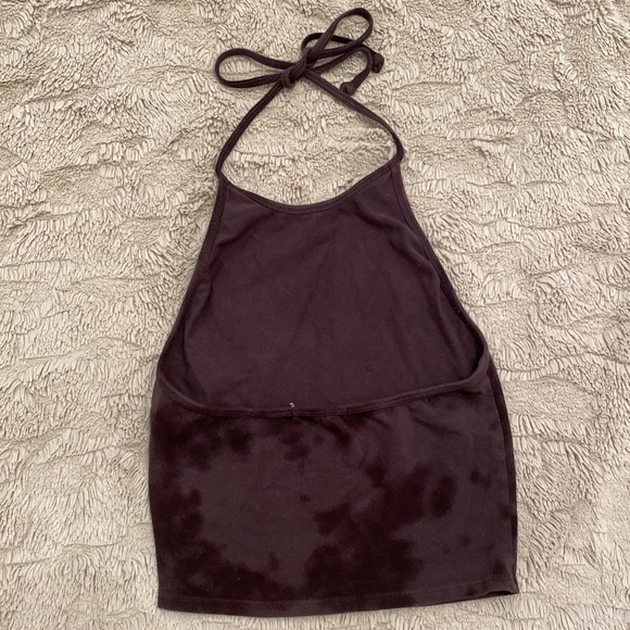 Halter black tie dye top - Picture 2 of 2